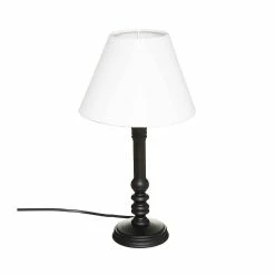 Meilleure affaire 😍 Lampe à poser en bois Esprit Campagne - Atmosphera ✔️ -Optonica Soldes 3560237586656 1