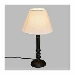 Meilleure affaire 😍 Lampe à poser en bois Esprit Campagne - Atmosphera ✔️ -Optonica Soldes 3560237586656 2