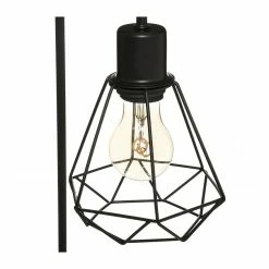 Coupon 👍 Atmosphera Lampe à poser en Métal filaire Noir H 46 cm ✔️ -Optonica Soldes 3560237586717 3