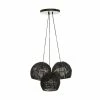 Meilleure affaire 🎁 Atmosphera Luminaire Suspension en Corde 3 Têtes D. 25 x H. 95 cm 🔔
