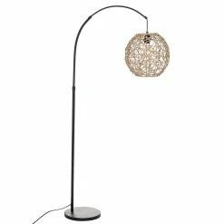 Vente flash ⭐ Lampadaire arc Raahé naturel H180 Atmosphera turel 🛒