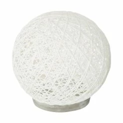 De gros 😍 Atmosphera Lampe à Poser Papier "Boule" 20cm Blanc 🤩 -Optonica Soldes 3560238320907 3