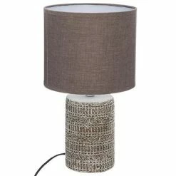 Nouveau ❤️ Atmosphera Lampe à Poser Effet Béton "Melo" 33cm Beige ✨ -Optonica Soldes 3560238658994 1
