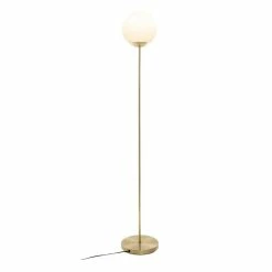 Bon marchĂ© đ Atmosphera Lampadaire Boule Design "Dris" 134cm Or âïž