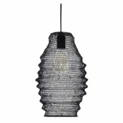 Budget 🎁 Atmosphera Suspension Design Maille en Fer "Ali" 36cm Noir ❤️