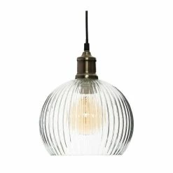 Meilleure vente 👏 Atmosphera Luminaire Suspension en Verre texturé D 20 cm 😍