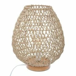 Nouveau ✔️ Atmosphera Lampe à Poser Métal & Papier "Etel" 35cm Naturel 🎁
