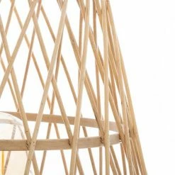 Grosses soldes 💯 Atmosphera Lampadaire Trépied Bambou "Ritual" 76cm Naturel ⌛ -Optonica Soldes 3560238704158 3