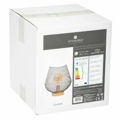 Offres ✨ Atmosphera Lampe à Poser Design en Métal "Jena" 28cm Gris ✔️ -Optonica Soldes 3560238704318 3