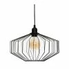 Meilleure vente 👍 Atmosphera Luminaire Suspension en Métal filaire Noir D 30.5 cm 🧨