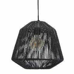 Meilleure vente 🎁 Atmosphera Lampe Suspension Métal "Cordes" 26cm Noir 🎁