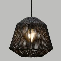 Meilleure vente 🎁 Atmosphera Lampe Suspension Métal "Cordes" 26cm Noir 🎁 -Optonica Soldes 3560238704851 4