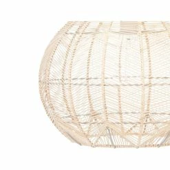 Meilleur prix 🥰 Suspension boule aspect rotin - Atmosphera 😍 -Optonica Soldes 3560238988428 4