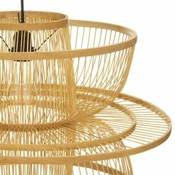 Promo 🌟 Suspension bambou Ava naturel D58 Atmosphera turel 🧨 -Optonica Soldes 3560239147985 4