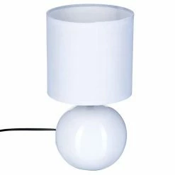 Meilleure affaire 😉 Atmosphera Lampe en Céramique Pied Boule striée Vert Kaki H 24.5 cm 🎉 -Optonica Soldes 3560239385264 1