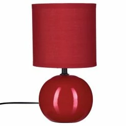 Meilleure affaire 😉 Atmosphera Lampe en Céramique Pied Boule striée Vert Kaki H 24.5 cm 🎉 -Optonica Soldes 3560239399995 2