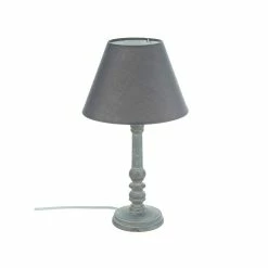 Meilleure affaire 😍 Lampe à poser en bois Esprit Campagne - Atmosphera ✔️ -Optonica Soldes 3560239419914 1