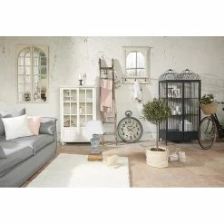 Budget ⌛ Lampe à poser en bois patiné - Atmosphera 🛒 -Optonica Soldes 3560239419952 3