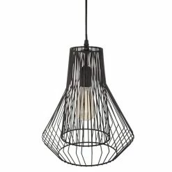 Grosses soldes ⌛ Atmosphera Lampe Suspension Métal "Fils" 35cm Noir ⌛