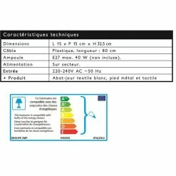 Les meilleures critiques de 😉 The Home Deco Factory Lampe touch en métal cuivré 32.5 cm noir 🔔 12 Les meilleures critiques de 😉 The Home Deco Factory Lampe touch en métal cuivré 32.5 cm noir 🔔 -Optonica Soldes 3561864333330 4