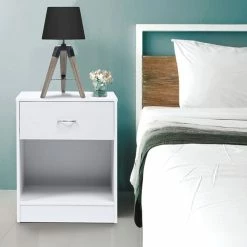 Meilleur prix 😉 IDMARKET Lot de 2 lampes de chevet d'appoint HILDA sur pied en bois foncé noires 🛒 -Optonica Soldes 3662897008360 3