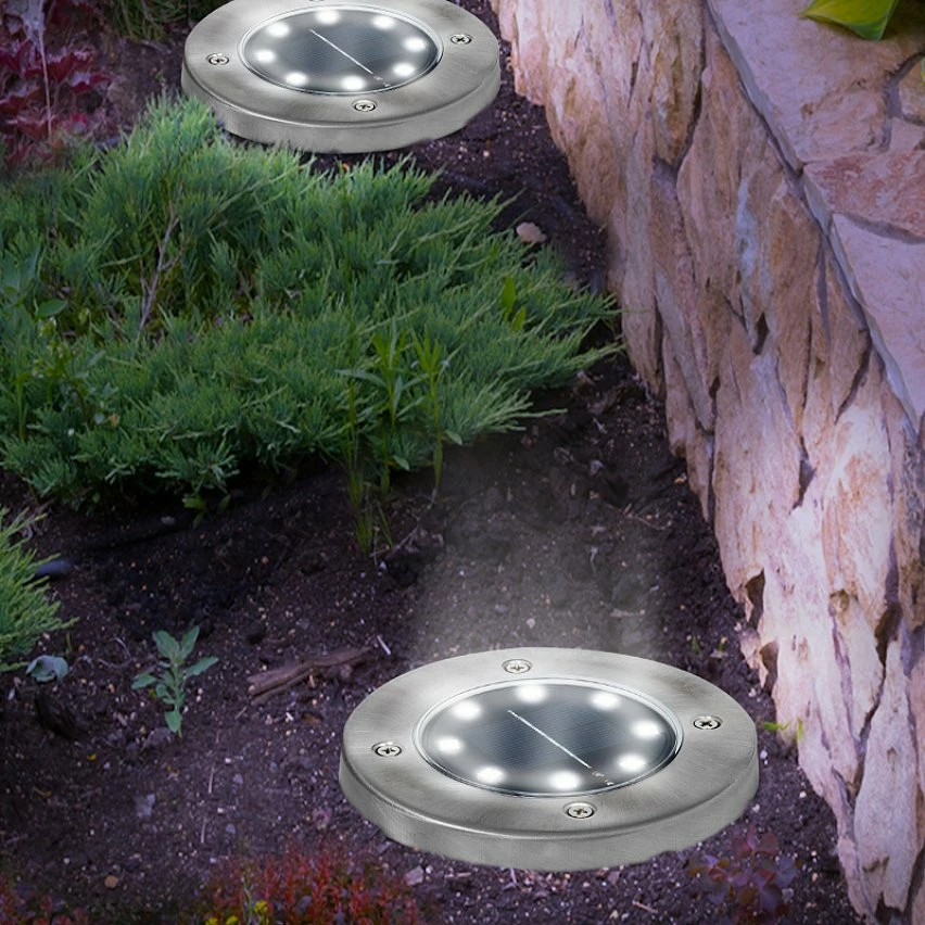 Meilleur prix 😀 IDMARKET Lot de 10 disques solaires à LED spots de jardin à planter 🧨 4 Meilleur prix 😀 IDMARKET Lot de 10 disques solaires à LED spots de jardin à planter 🧨 – Image 4