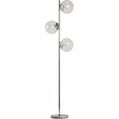 Meilleure vente đ€© Altobuy ESPHERA - Lampadaire ArgentĂ© 3 Boules Verre Diam. 19 cm đ