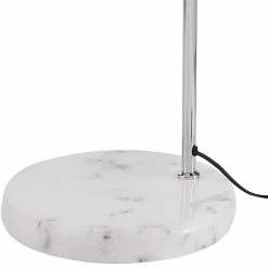 Promo 🎁 Altobuy OPERA - Lampadaire en Métal Argenté Base Marbre Blanc 🤩 -Optonica Soldes 3663738037518 7