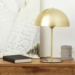 Meilleure vente ⭐ Altobuy PILSY - Lampe à Poser en Métal Doré Abat-Jour Dôme 🎁 -Optonica Soldes 3663738037662 3