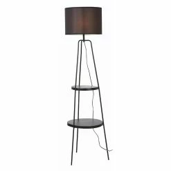 Nouveau 🎁 Altobuy CIRCLE - Lampadaire en Métal Noir 2 Etagères Abat-Jour en Tissu Noir 😉 9 Nouveau 🎁 Altobuy CIRCLE - Lampadaire en Métal Noir 2 Etagères Abat-Jour en Tissu Noir 😉 -Optonica Soldes 3663738037723 3