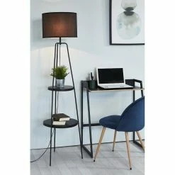 Nouveau 🎁 Altobuy CIRCLE - Lampadaire en Métal Noir 2 Etagères Abat-Jour en Tissu Noir 😉 13 Nouveau 🎁 Altobuy CIRCLE - Lampadaire en Métal Noir 2 Etagères Abat-Jour en Tissu Noir 😉 -Optonica Soldes 3663738037723 7