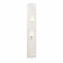 Grosses soldes 😉 Altobuy FINLEY - Lampadaire Cylindrique en Rotin Blanc 🎉 -Optonica Soldes 3663738037945 3