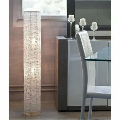 Grosses soldes 😉 Altobuy FINLEY - Lampadaire Cylindrique en Rotin Blanc 🎉 -Optonica Soldes 3663738037945 4