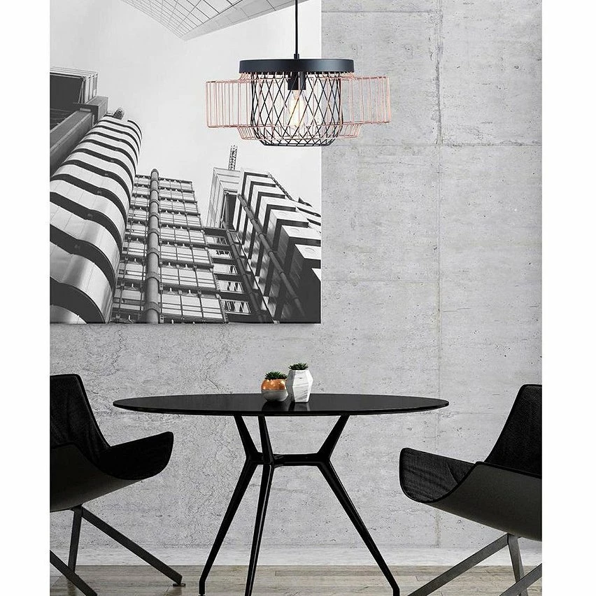 Remise đ Altobuy GABBI - Suspension Cage en MĂ©tal Noir et Or â 5 Remise đ Altobuy GABBI - Suspension Cage en MĂ©tal Noir et Or â â Image 5