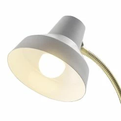 Offres ⌛ Altobuy LÉON - Lampe à Poser en Métal Noir et Bras Souple Doré 🧨 -Optonica Soldes 3663738038553 4