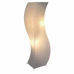 Vente flash 😍 Altobuy KAMI - Lampadaire Colonne Vague en Papier Blanc 🛒 -Optonica Soldes 3663738038690 3