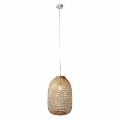 Nouveau ✨ Altobuy ALOHA - Suspension en Fibres Naturelles de Bambou Tressées H 50 cm 💯 -Optonica Soldes 3663738038850 3