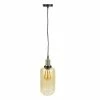 Le moins cher 🎁 The Home Deco Factory Lampe Suspension en Verre "Bouteille" 28cm Gris 😀