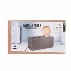 Le moins cher 🔥 Paris prix Lampe à Poser Design en Bois "Coffi II" 20cm Naturel 🤩 -Optonica Soldes 3664944048442 7
