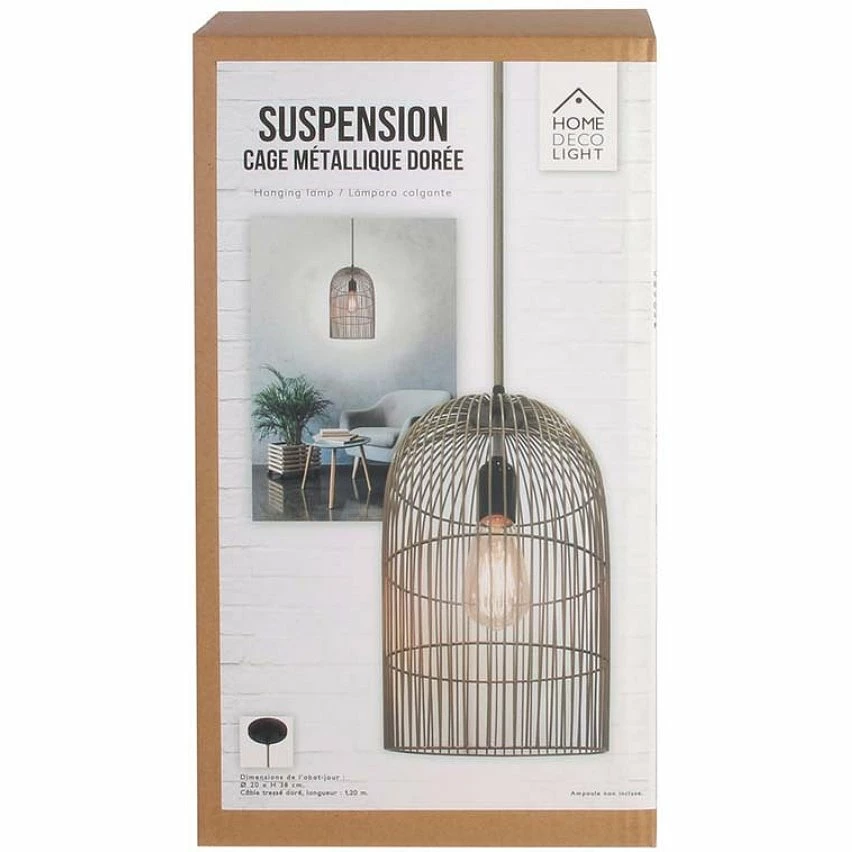 Sortie 👏 The Home Deco Light Suspension cage filaire 38 cm 😍 16 Sortie 👏 The Home Deco Light Suspension cage filaire 38 cm 😍 – Image 16