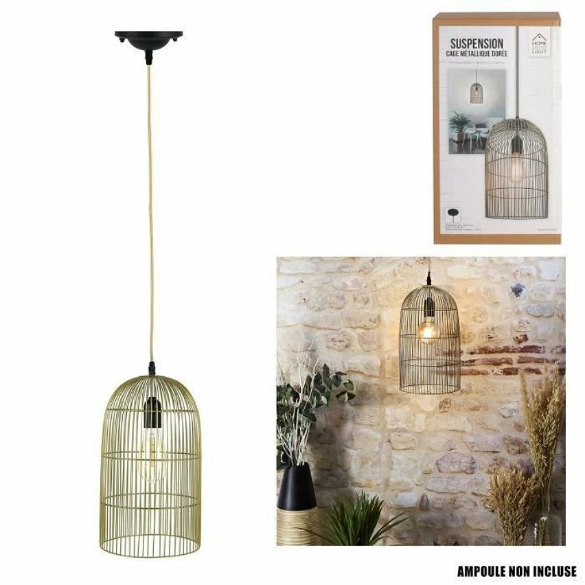 Sortie 👏 The Home Deco Light Suspension cage filaire 38 cm 😍 17 Sortie 👏 The Home Deco Light Suspension cage filaire 38 cm 😍 – Image 17