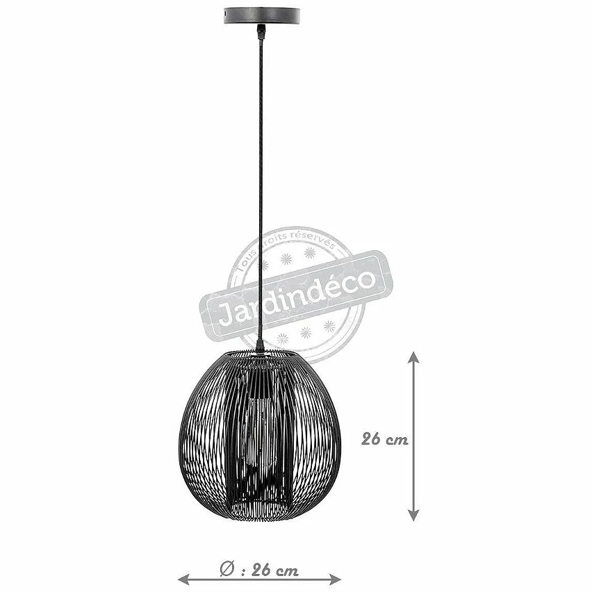 Vente flash 👏 The Home Deco Light Suspension boule filaire 26 cm Maia 🧨 3 Vente flash 👏 The Home Deco Light Suspension boule filaire 26 cm Maia 🧨 – Image 3