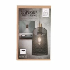 Meilleure affaire 👏 The Home Deco Light Lampe Suspension Design "Cylindre" 24cm Gris 😉 8 Meilleure affaire 👏 The Home Deco Light Lampe Suspension Design "Cylindre" 24cm Gris 😉 -Optonica Soldes 3664944048831 4