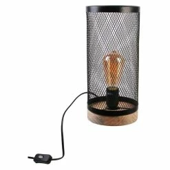 Grosses soldes đ The Home Deco Light Lampe cylindrique mĂ©tal grillagĂ© socle en bois blanc đ 15 Grosses soldes đ The Home Deco Light Lampe cylindrique mĂ©tal grillagĂ© socle en bois blanc đ -Optonica Soldes 3664944048879 1
