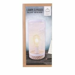 Grosses soldes đ The Home Deco Light Lampe cylindrique mĂ©tal grillagĂ© socle en bois blanc đ 14 Grosses soldes đ The Home Deco Light Lampe cylindrique mĂ©tal grillagĂ© socle en bois blanc đ -Optonica Soldes 3664944048886 5