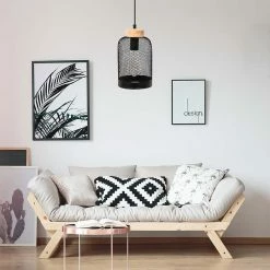 Coupon ✨ The Home Deco Light Lampe Suspension "Cloche Grille" 25cm Noir ⌛ 15 Coupon ✨ The Home Deco Light Lampe Suspension "Cloche Grille" 25cm Noir ⌛ -Optonica Soldes 3664944048893 4