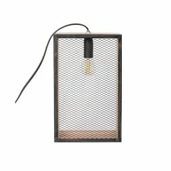 Le moins cher 😉 Paris prix Lampe à Poser Bois & Métal "Cadre" 29cm Noir & Naturel 🧨