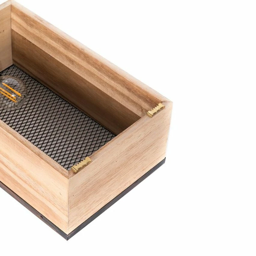 Le moins cher 😉 Paris prix Lampe à Poser Bois & Métal "Cadre" 29cm Noir & Naturel 🧨 2 Le moins cher 😉 Paris prix Lampe à Poser Bois & Métal "Cadre" 29cm Noir & Naturel 🧨 – Image 2