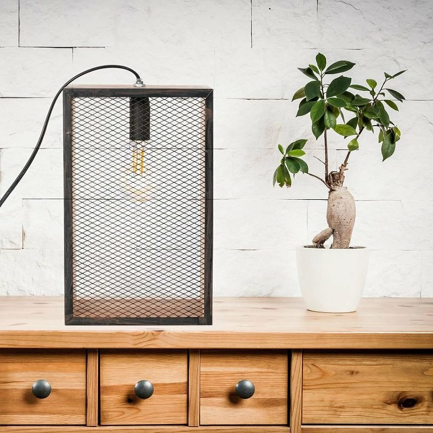 Le moins cher 😉 Paris prix Lampe à Poser Bois & Métal "Cadre" 29cm Noir & Naturel 🧨 3 Le moins cher 😉 Paris prix Lampe à Poser Bois & Métal "Cadre" 29cm Noir & Naturel 🧨 – Image 3