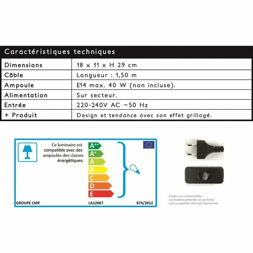 Le moins cher 😉 Paris prix Lampe à Poser Bois & Métal "Cadre" 29cm Noir & Naturel 🧨 4 Le moins cher 😉 Paris prix Lampe à Poser Bois & Métal "Cadre" 29cm Noir & Naturel 🧨 – Image 4